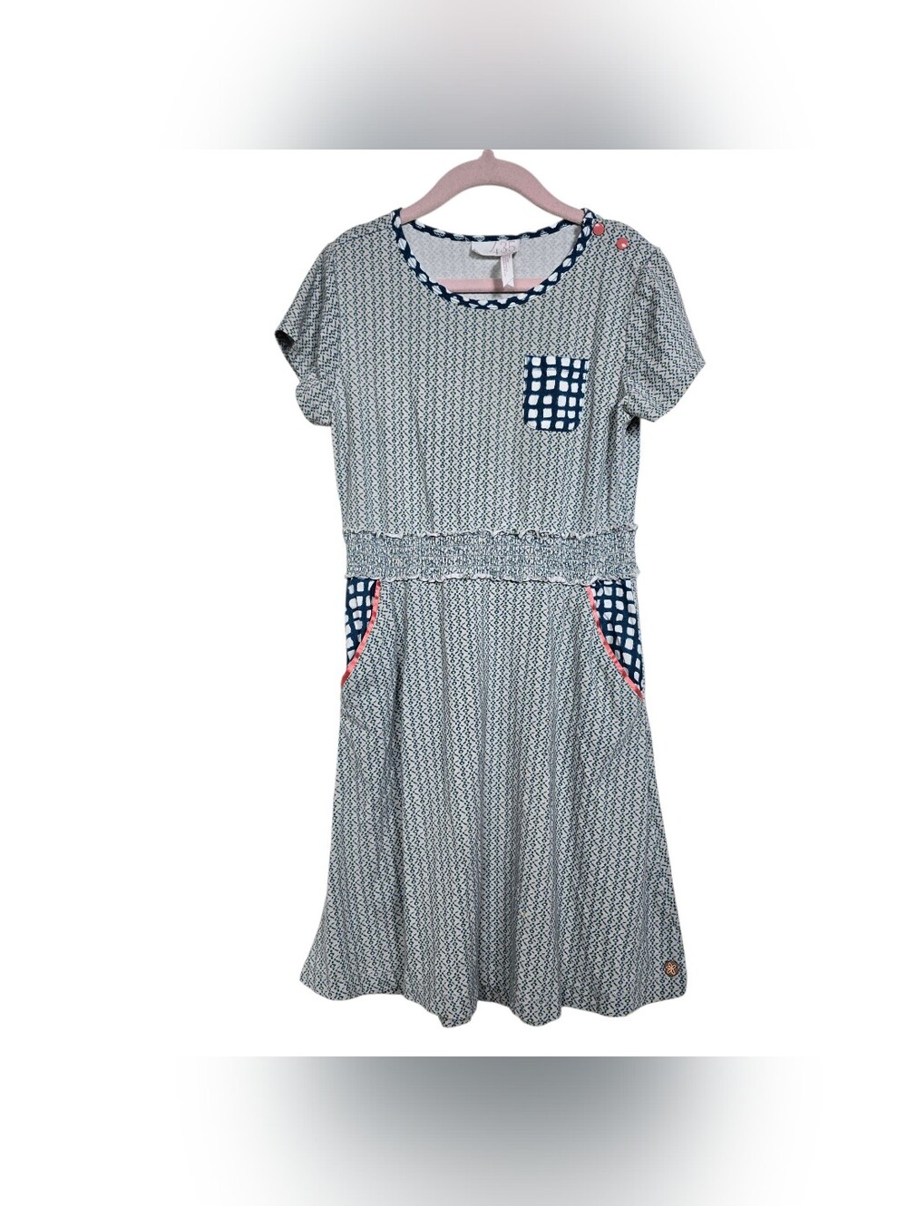 435 By Matilda Jane Girls Dress Short Sleeves Mix Print Size 8